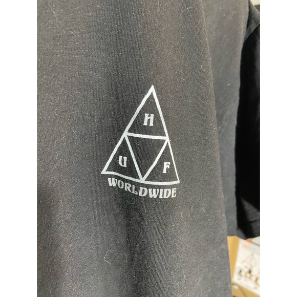 HUF worldwide skateboard tee shirt - Picture 3 of 5